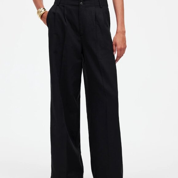 NWT The Harlow Wide Leg Pant in Drapey Twill - Picture 2 of 8